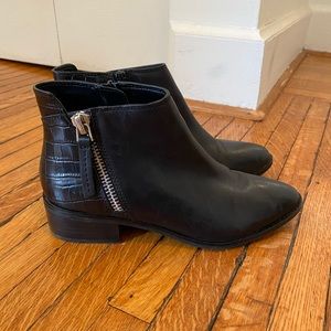 Leather booties